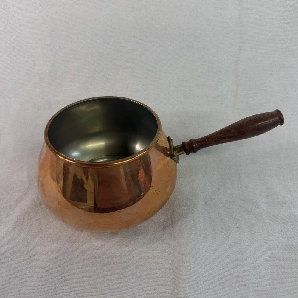 Vintage ODI (Old Dutch International) Stamped Copper Pans 5-piece Portugal